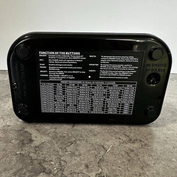 EXCALIBUR Game Time 2 Ultimate Gaming Chess Clock #750GT-2 - Picture 5 of 6